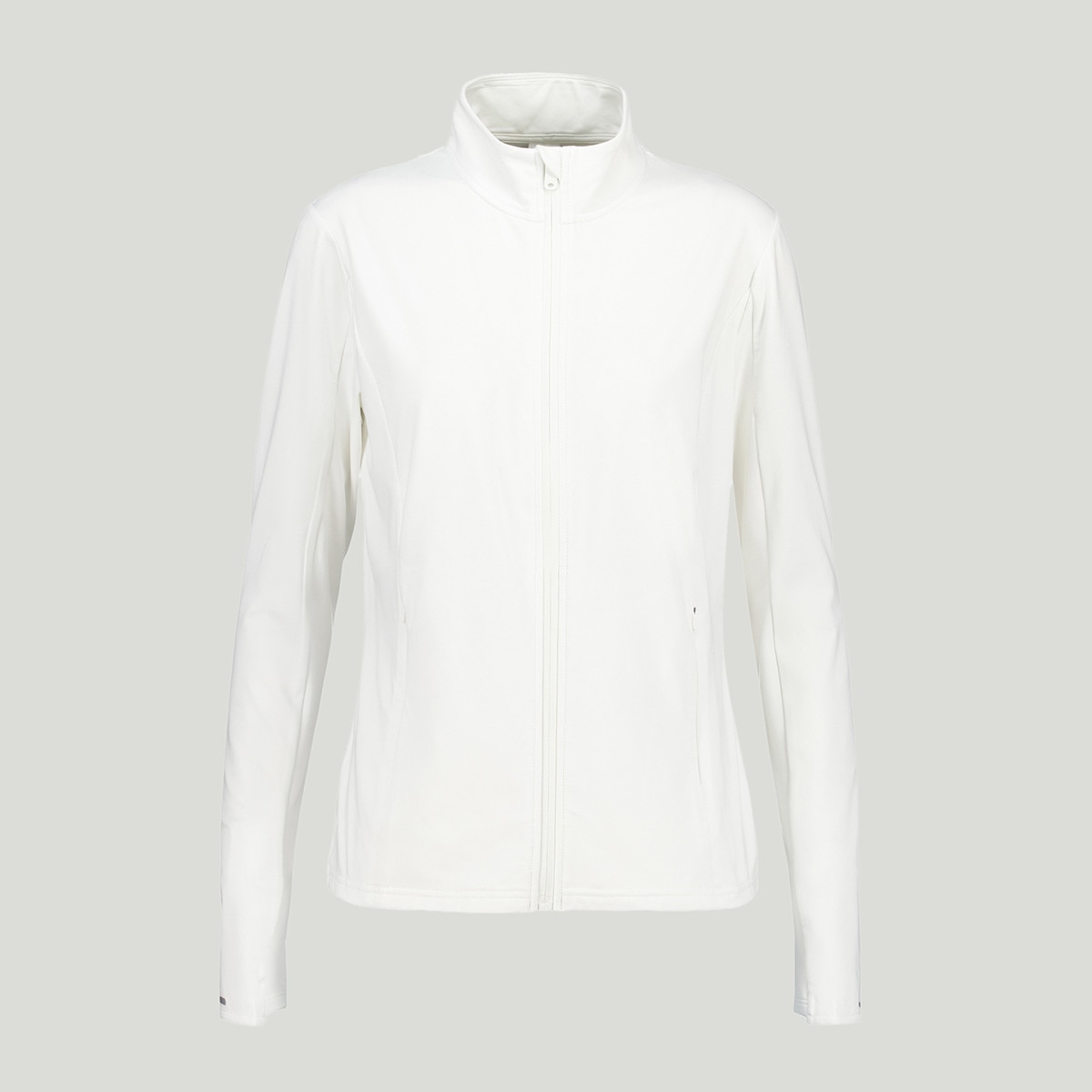 Sudadera técnica con cremallera de mujer Crema-4