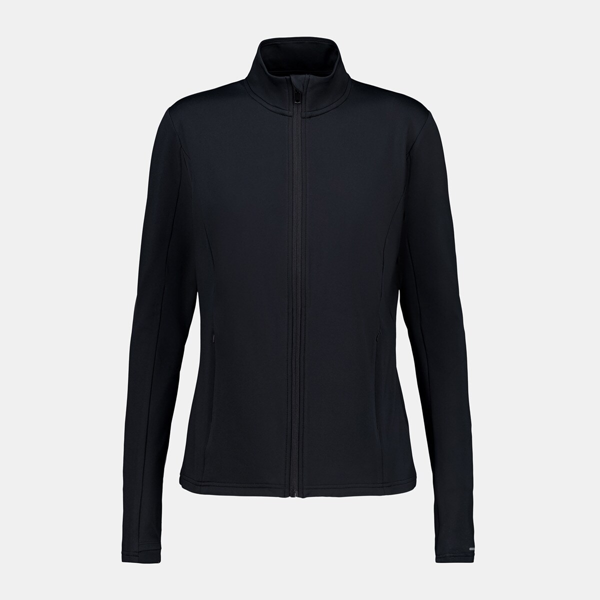 Sudadera técnica con cremallera de mujer Negro-4