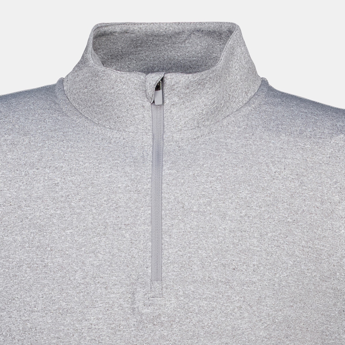 Camiseta térmica con media cremallera de hombre Gris-5