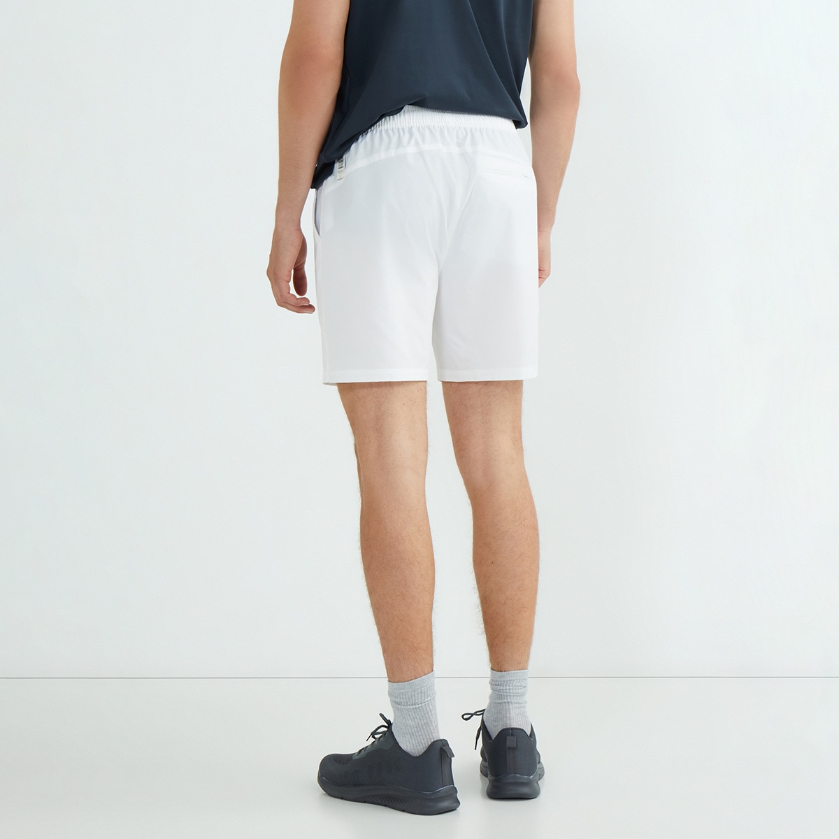Pantalones cortos de tenis de hombre Blanco-3
