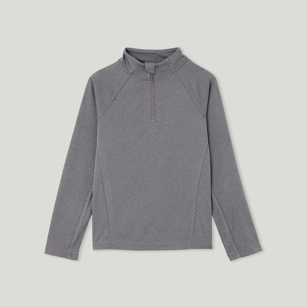 Camiseta técnica manga larga niño Gris-1