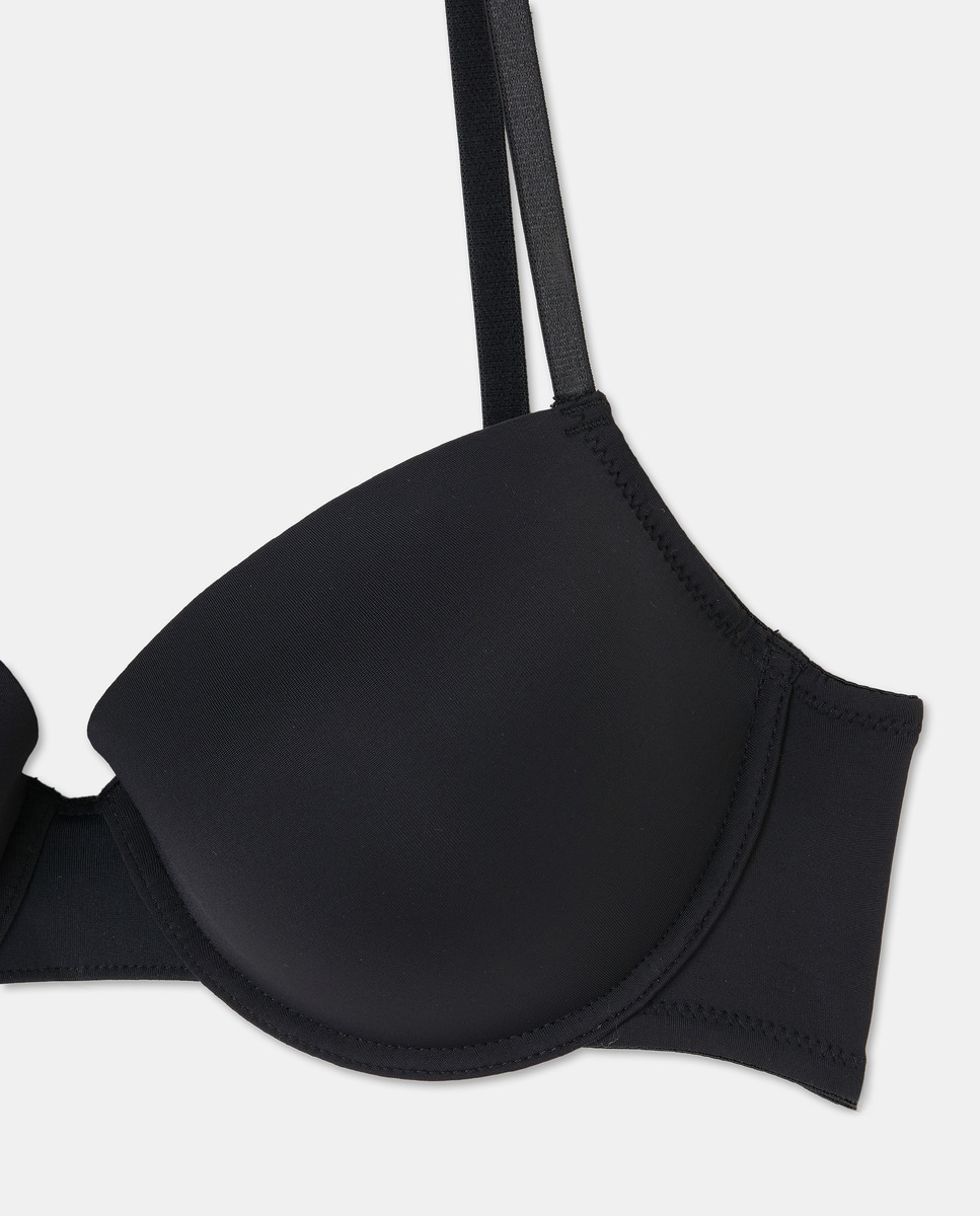 Sujetador básico microfibra copa b Negro-4
