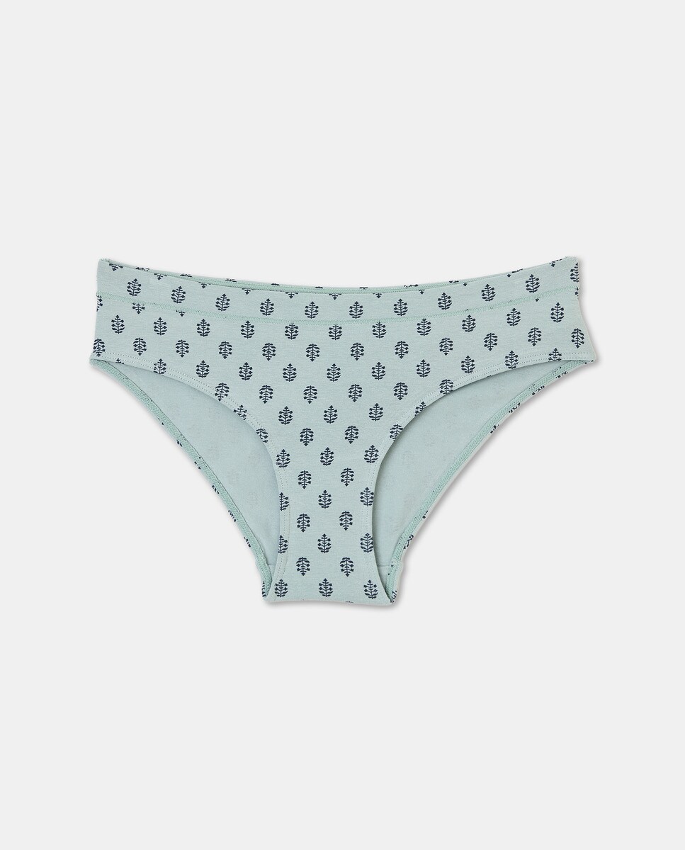 Braga estampada algodón Verde Agua-4