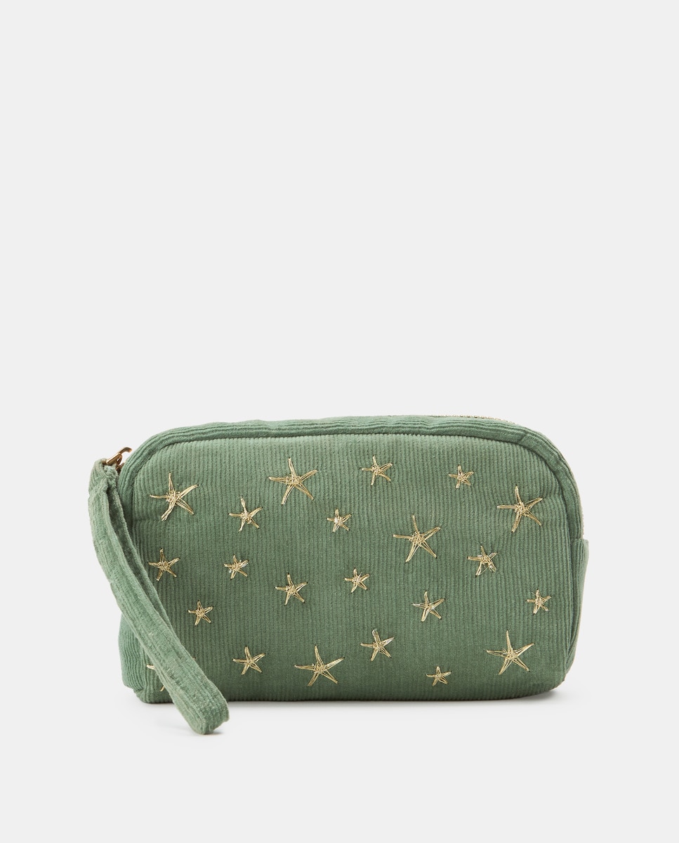 Nécessaire com Libélula Estampada 582 Verde Água-1