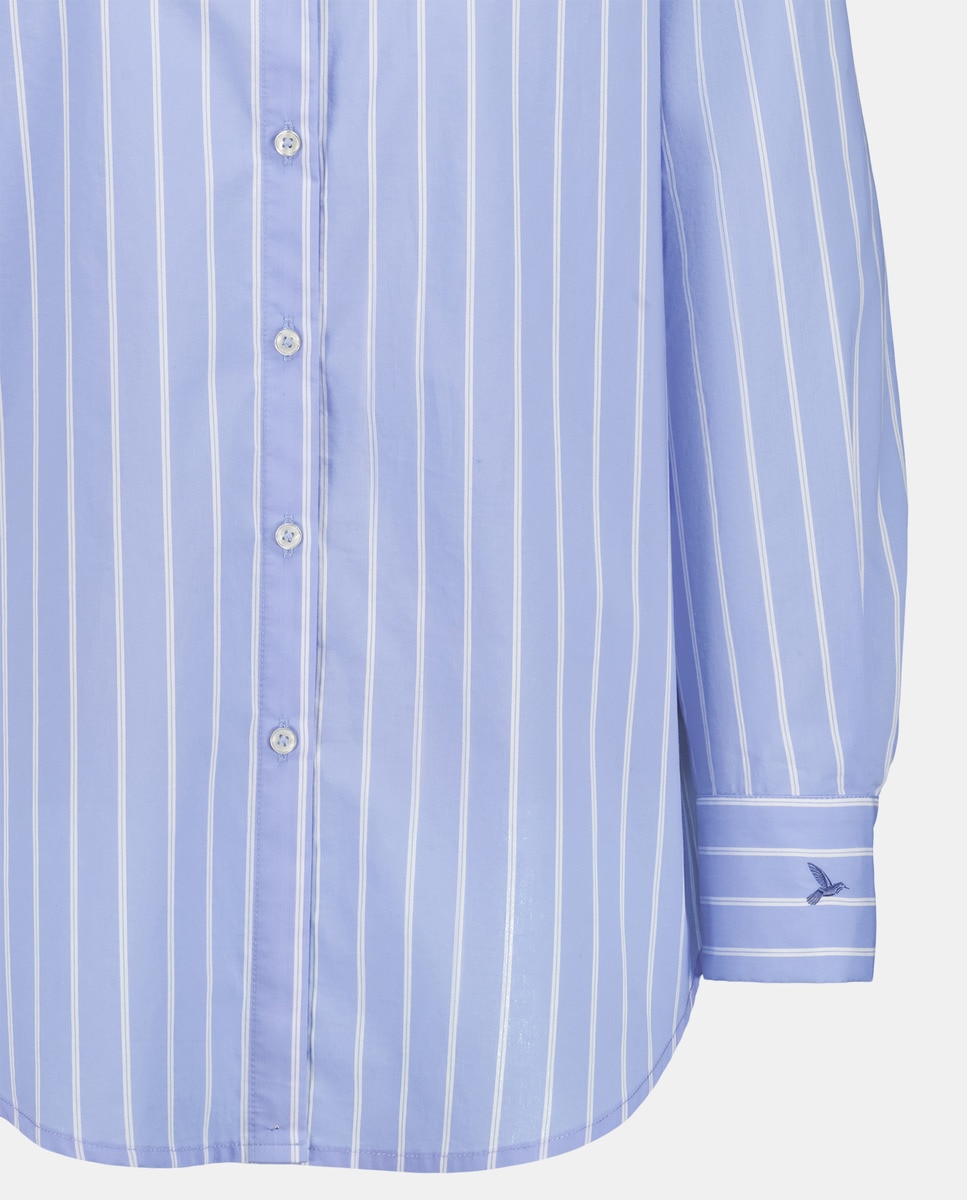 Camisa estampada Azul-5