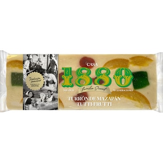 turrón de mazapán Tutti-Fruti sin gluten Calidad Suprema tableta 300 g - 1880