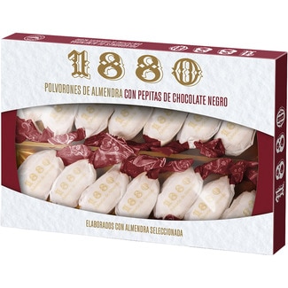 polvorones de almendra con pepitas de chocolate negro Calidad Suprema estuche 310 g - 1880