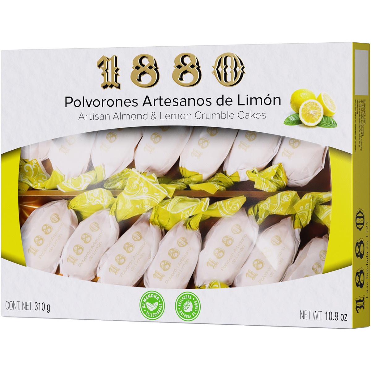 polvorones artesanos de limón Calidad Suprema estuche 310 g