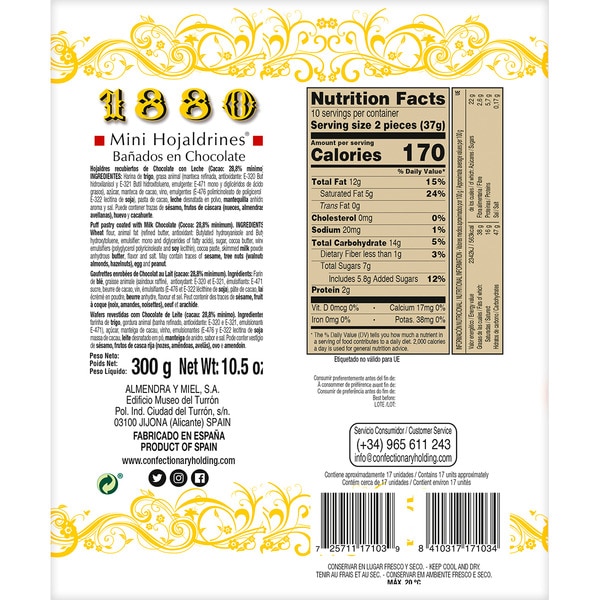 Mini-Blätterteiggebäck mit Schokoladenüberzug Tasche 300 g