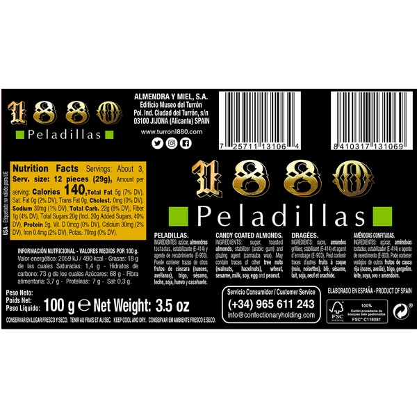 Zuckermandeln Karton 100 g