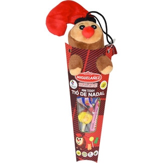 Tió de Nadal cono con golosinas surtidas unidad 35 g - Miguelañez