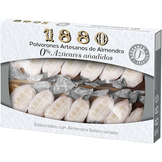 polvorones artesanos de almendra 0% azúcares añadidos estuche 280 g - 1880