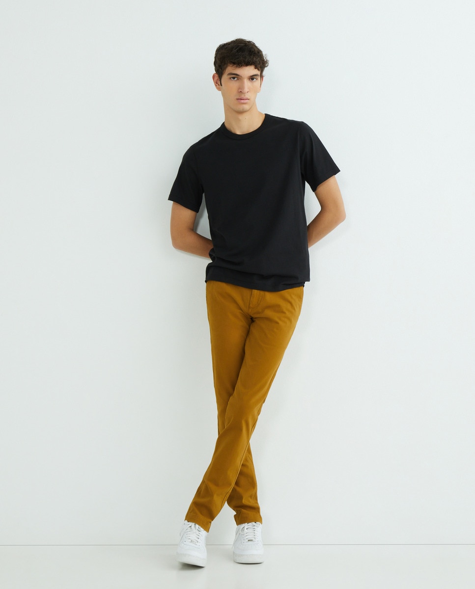 T-shirt de Manga Curta Preto-2