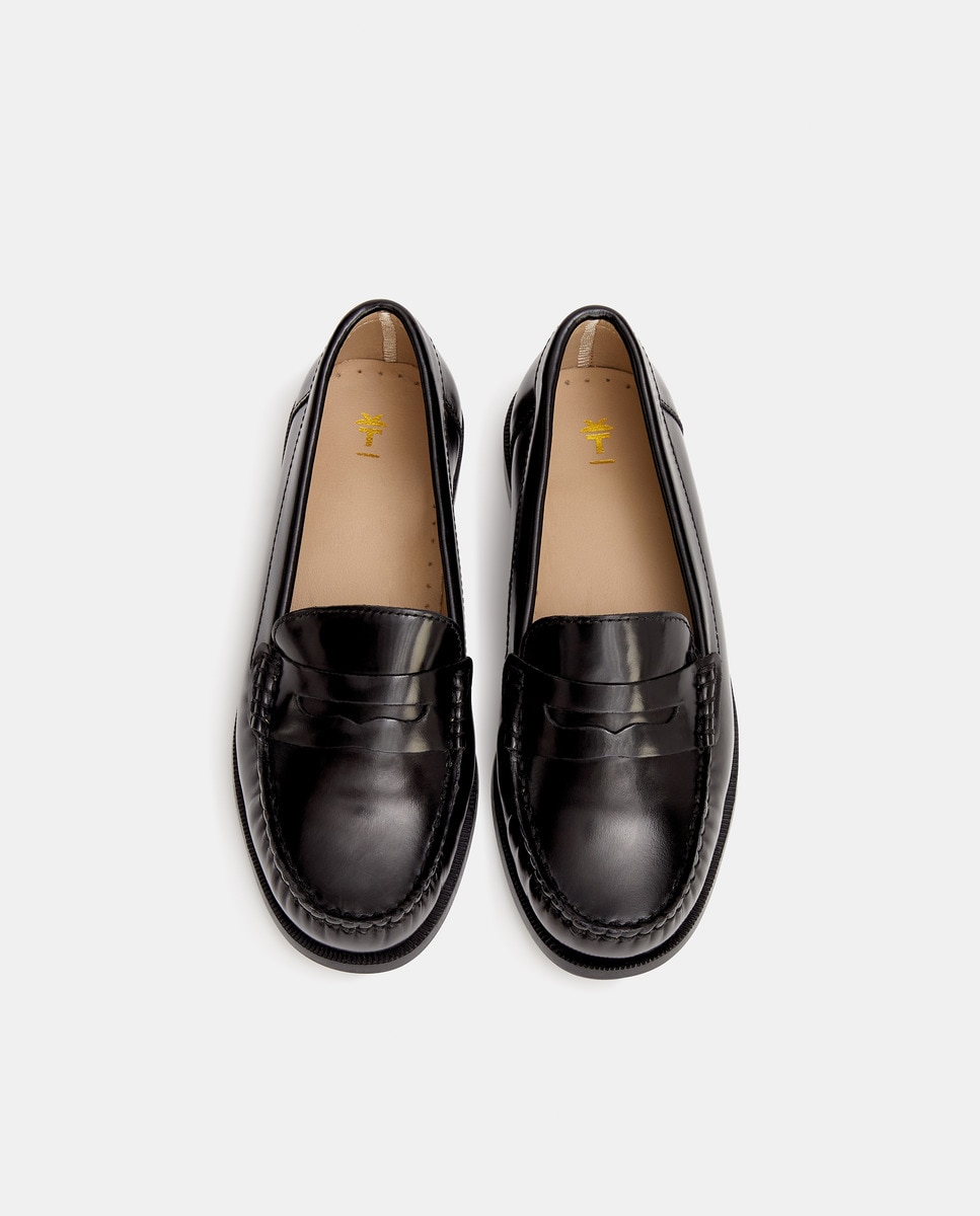 Mocassins em Pele Florantik Preto-4