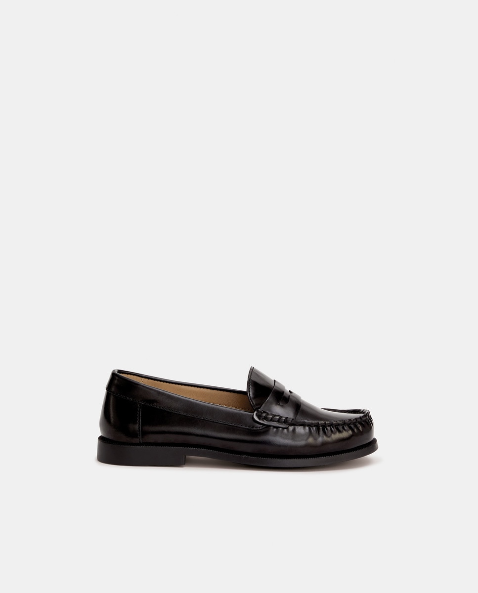 Mocassins em Pele Florantik Preto-1