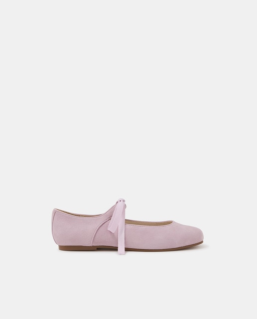 Imagen 0 de Merceditas de ante con cordón de niña