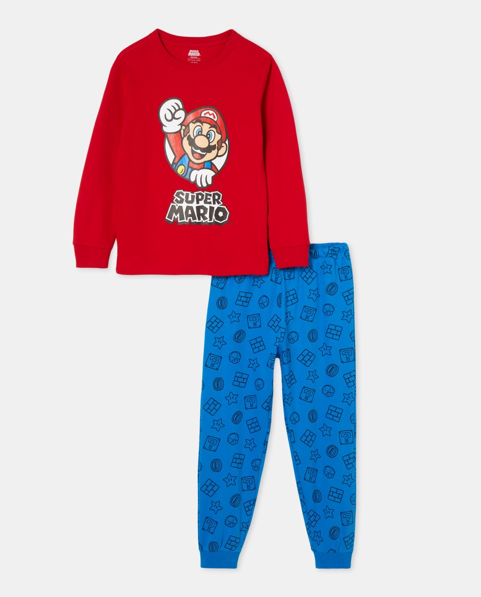 Pijama comprido Vermelho-3