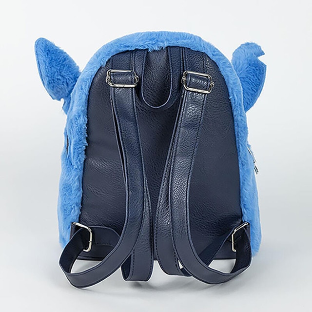 Mini Mochila de Pelo Stitch Disney 3