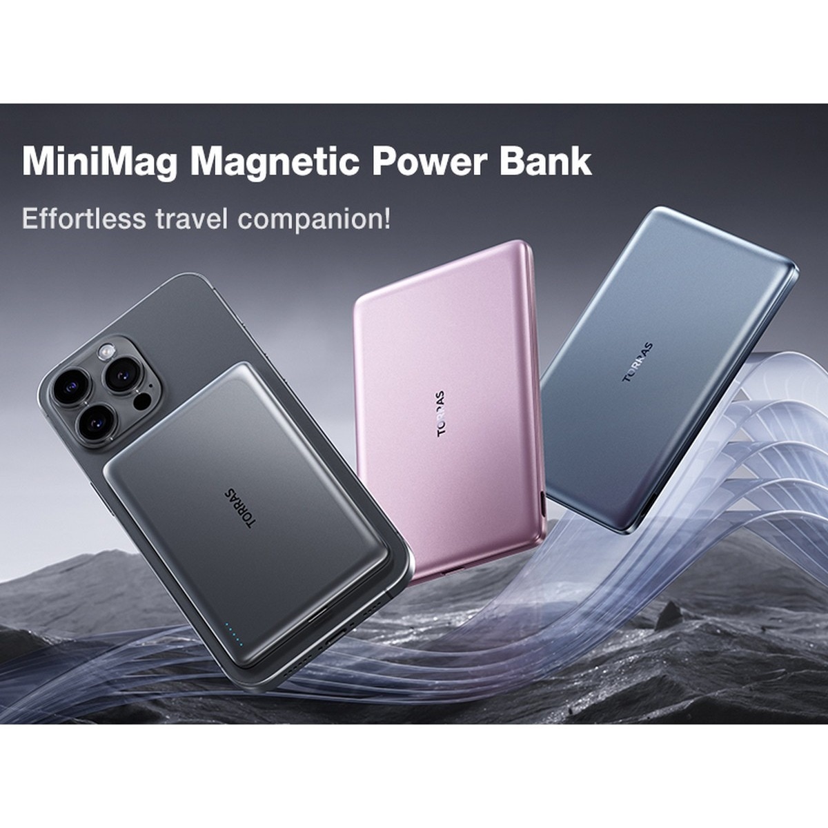 Imagem 0 de Powerbank Torras MiniMag Ultimate Slim Wireless 1000MAH - Dark Grey