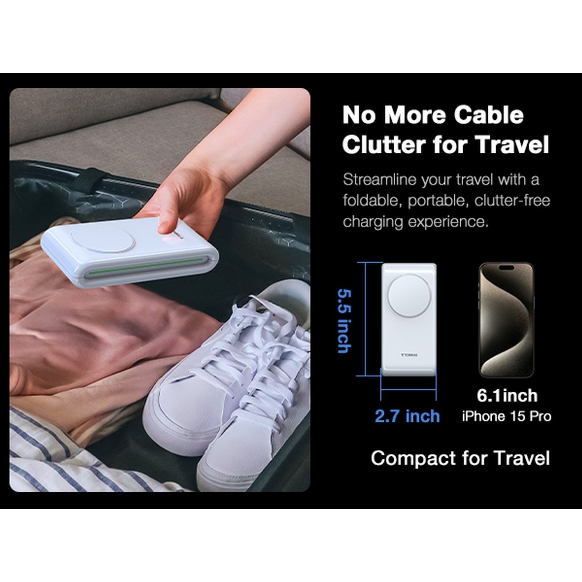 Estação de Carregamento MagSafe Wireless 3 em 1 com Arrefecimento 7