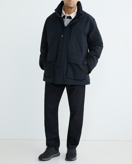 Imagen 0 de Parka de hombre talla grande regular fit cierre cremallera y botones