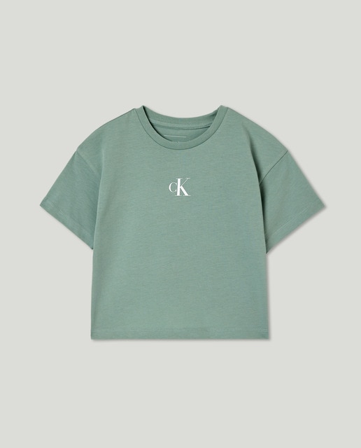 Imagen 0 de Camiseta cuello redondo con logo de niña