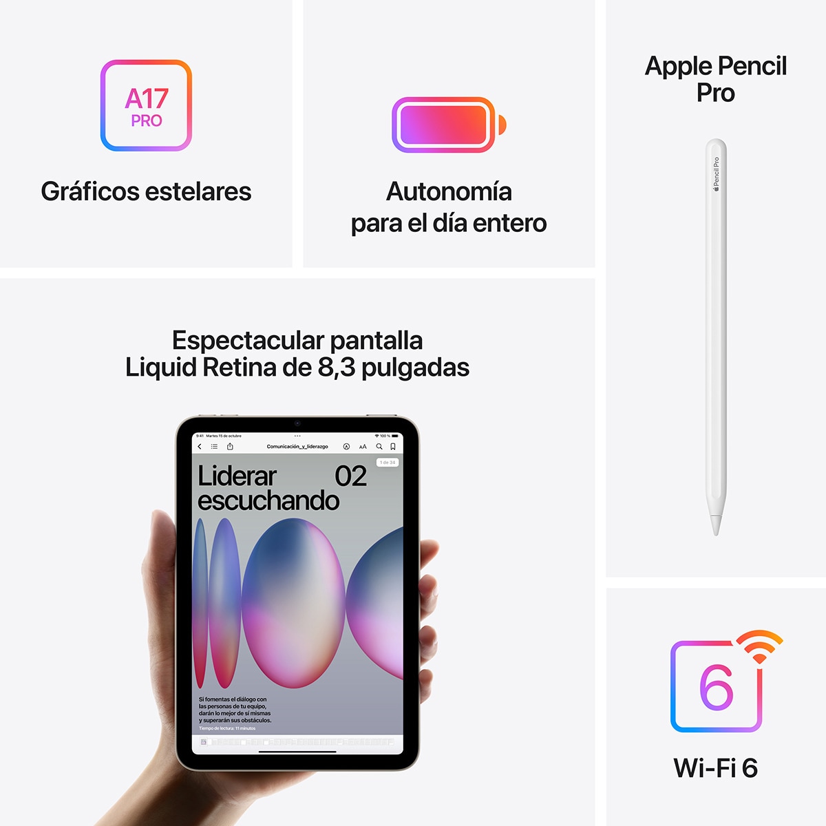 Apple iPad Mini (2024) Wi-Fi (7ª Geração) Azul-6