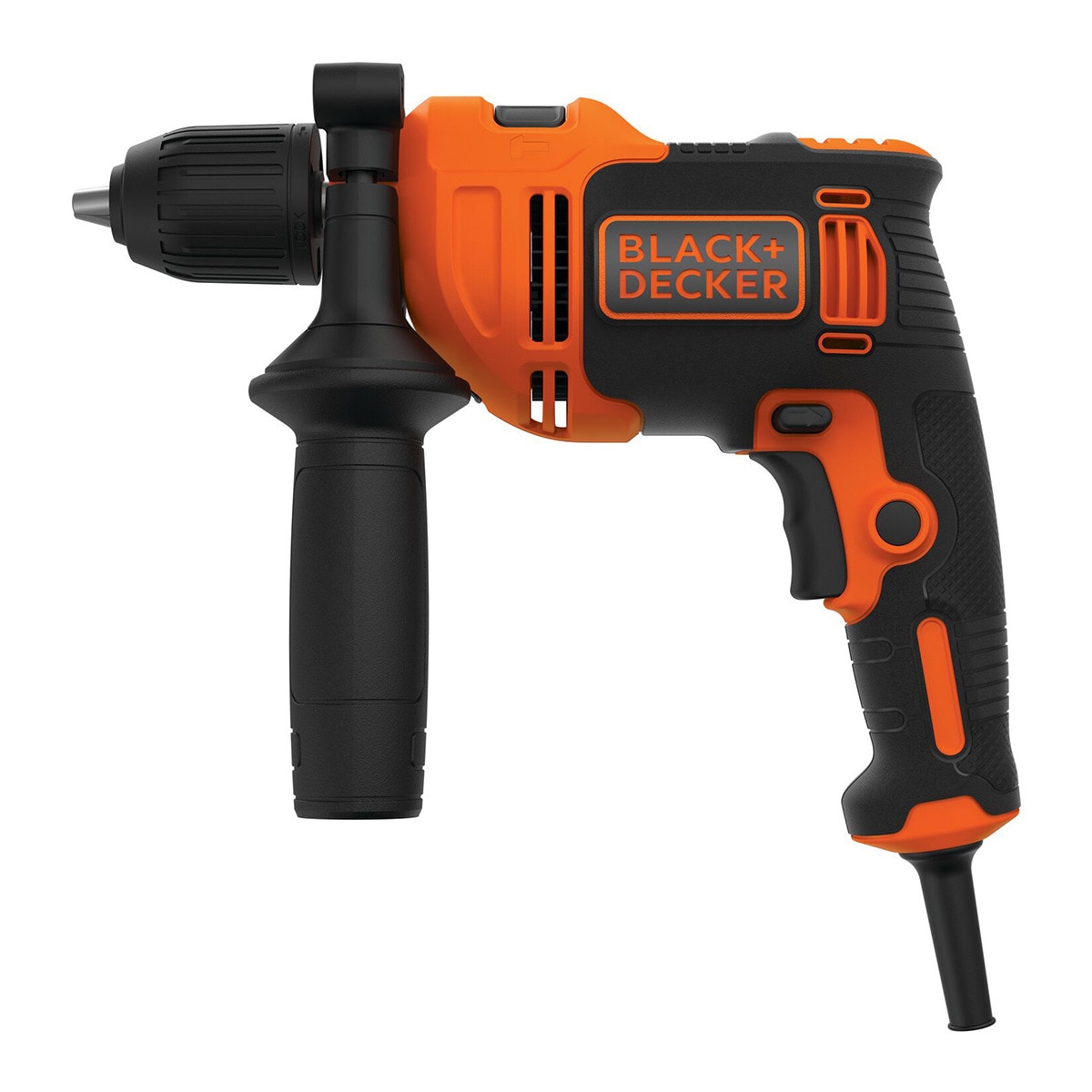 Taladro Percutor Eléctrico con cable a red 550W Naranja / Negro-1