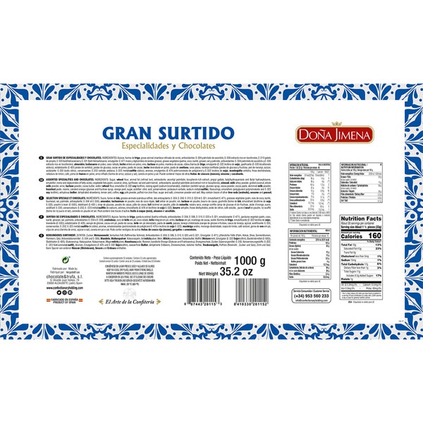 Premium Selection of specialities & chocolates case 1 kg