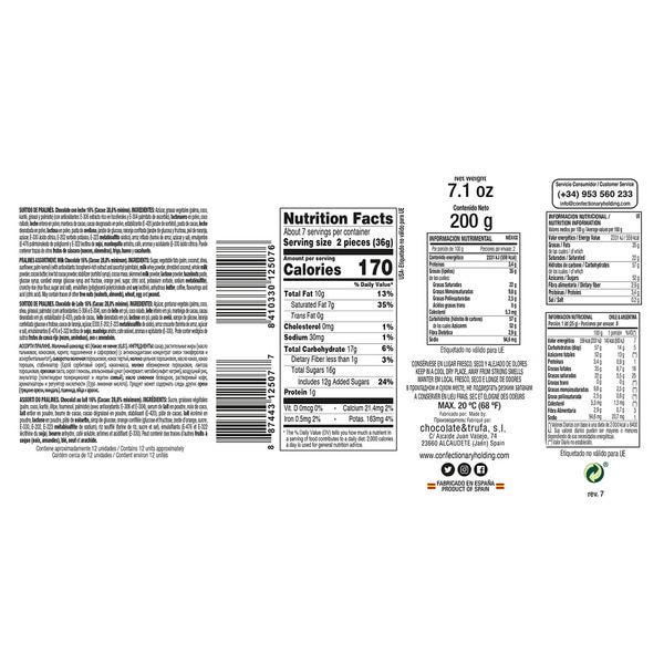 Sortiment Nougatpralinen Auslese Karton 200 g