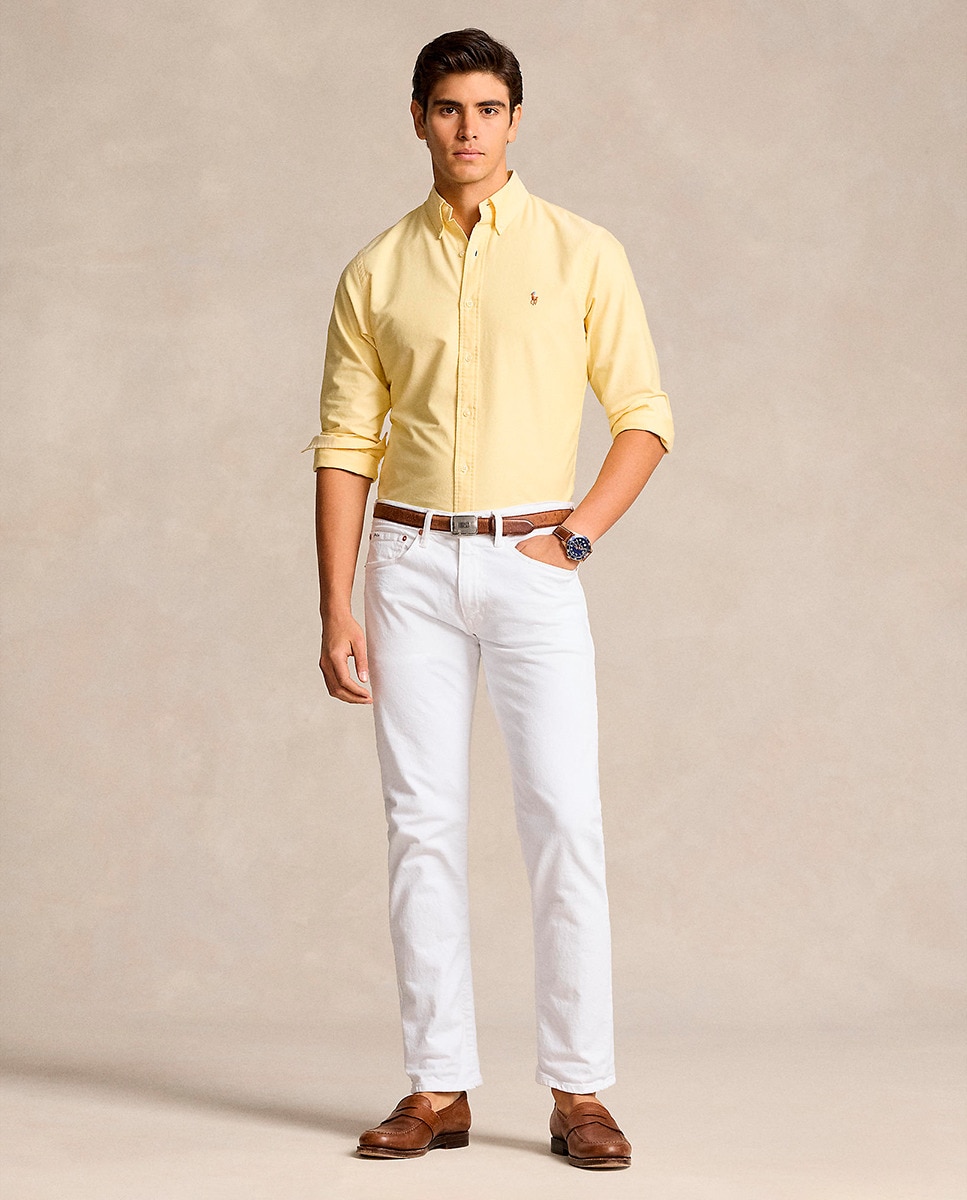 Camisa Oxford Regular fit Amarelo-5