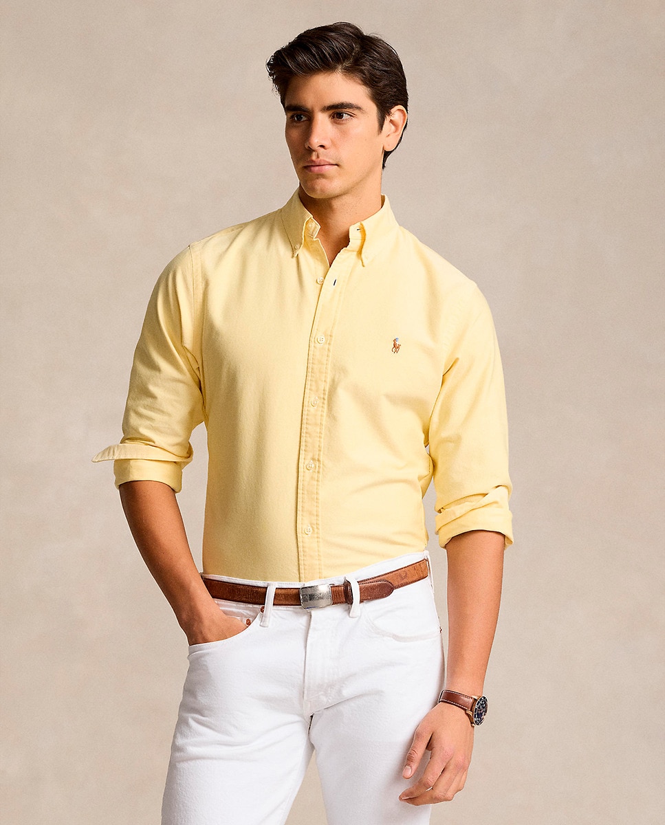 Camisa Oxford Regular fit Amarelo-1