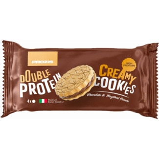 Bolachas Proteícas Double Chocolate e Avelã embalagem 80 g - Prozis