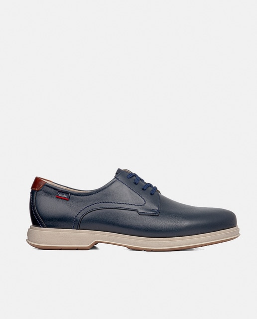 Imagen 0 de Zapatos de cordones de hombre de piel
