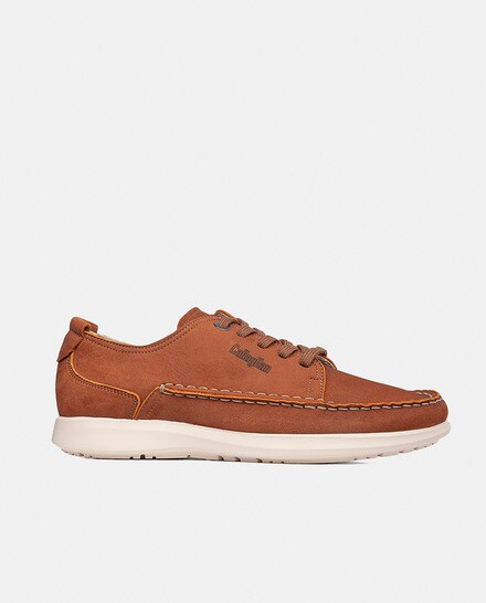 RIVERTY Náutico Cordones Piso Cosido - Zapatos Hombre Casuales Cuero