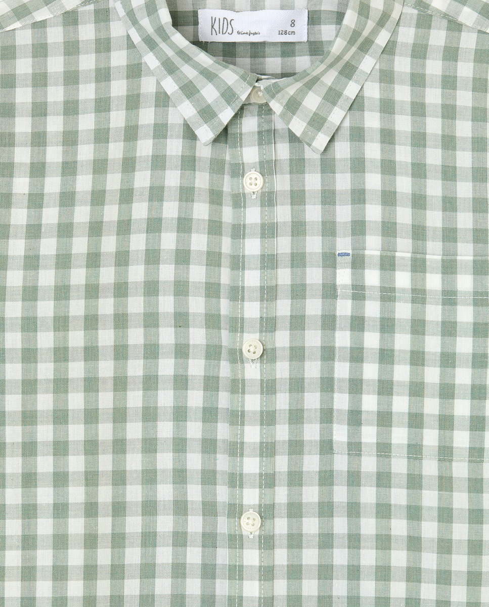 Camisa de Manga Comprida Verde-5