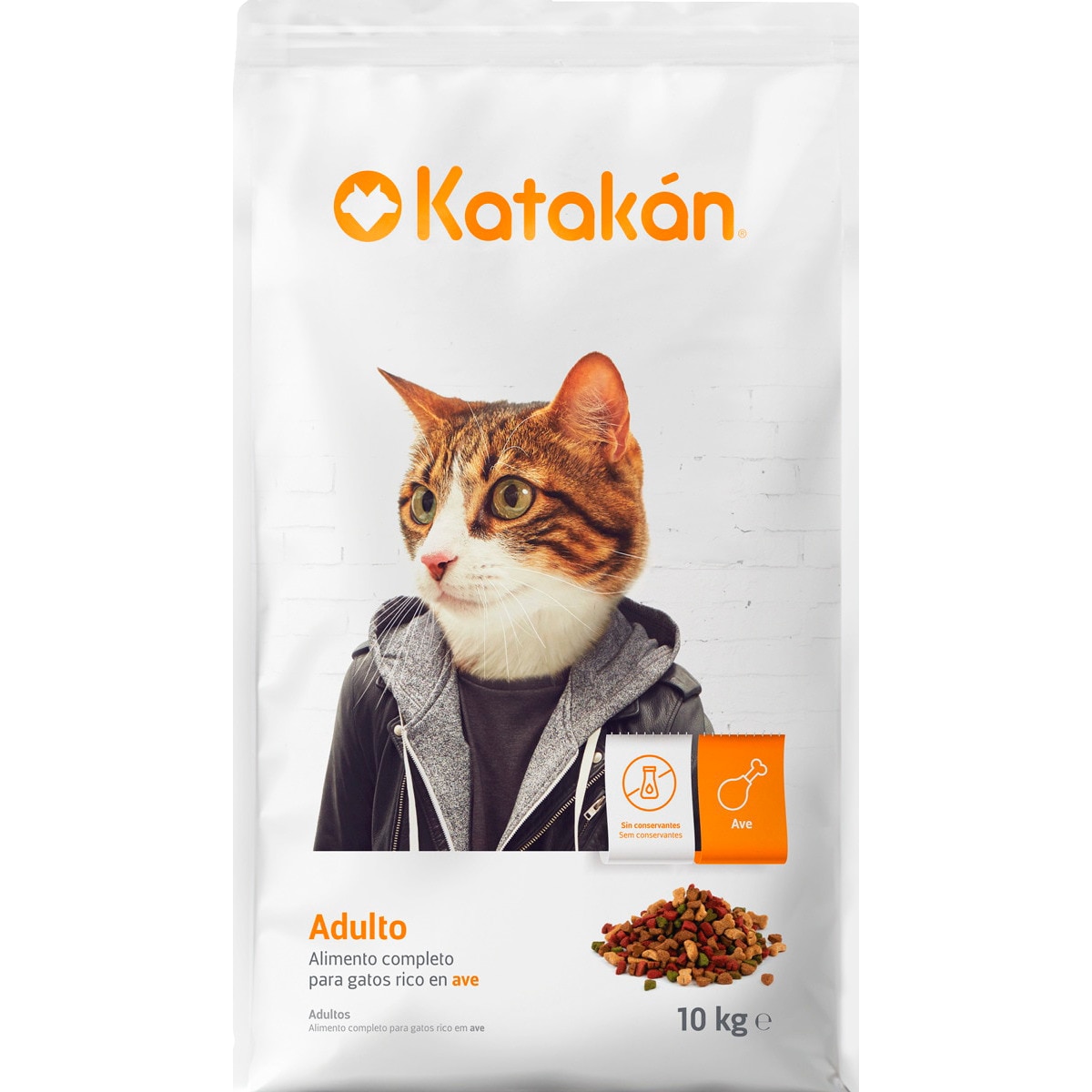 Alimento Seco para Gato Rico em Aves embalagem 10 kg