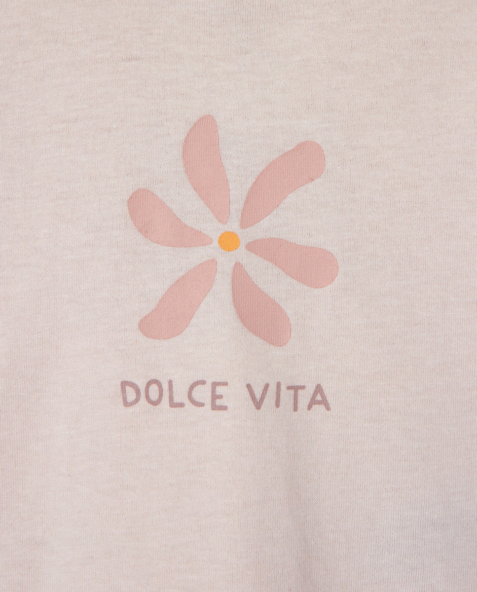 Camiseta bebé niña estampada Rosa-3