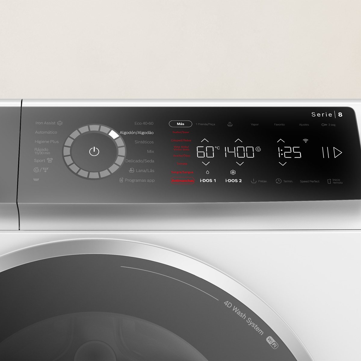 Lavadora Bosch 10 kg / 1400 rpm Autodosificación - WGB254A1ES Blanco-5