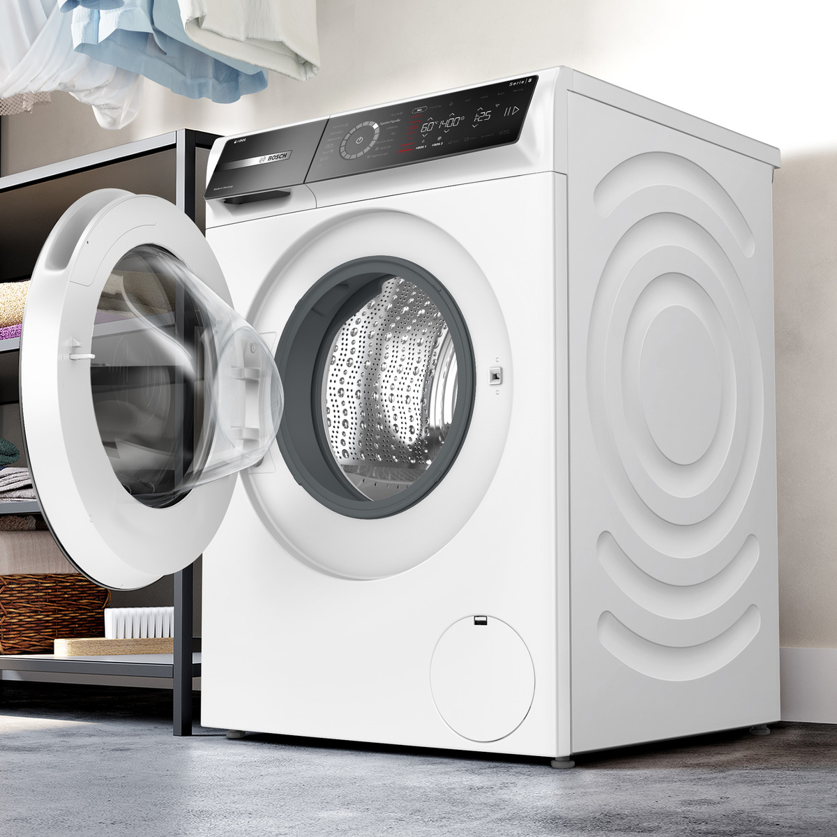 Lavadora Bosch 10 kg / 1400 rpm Autodosificación - WGB254A1ES Blanco-4