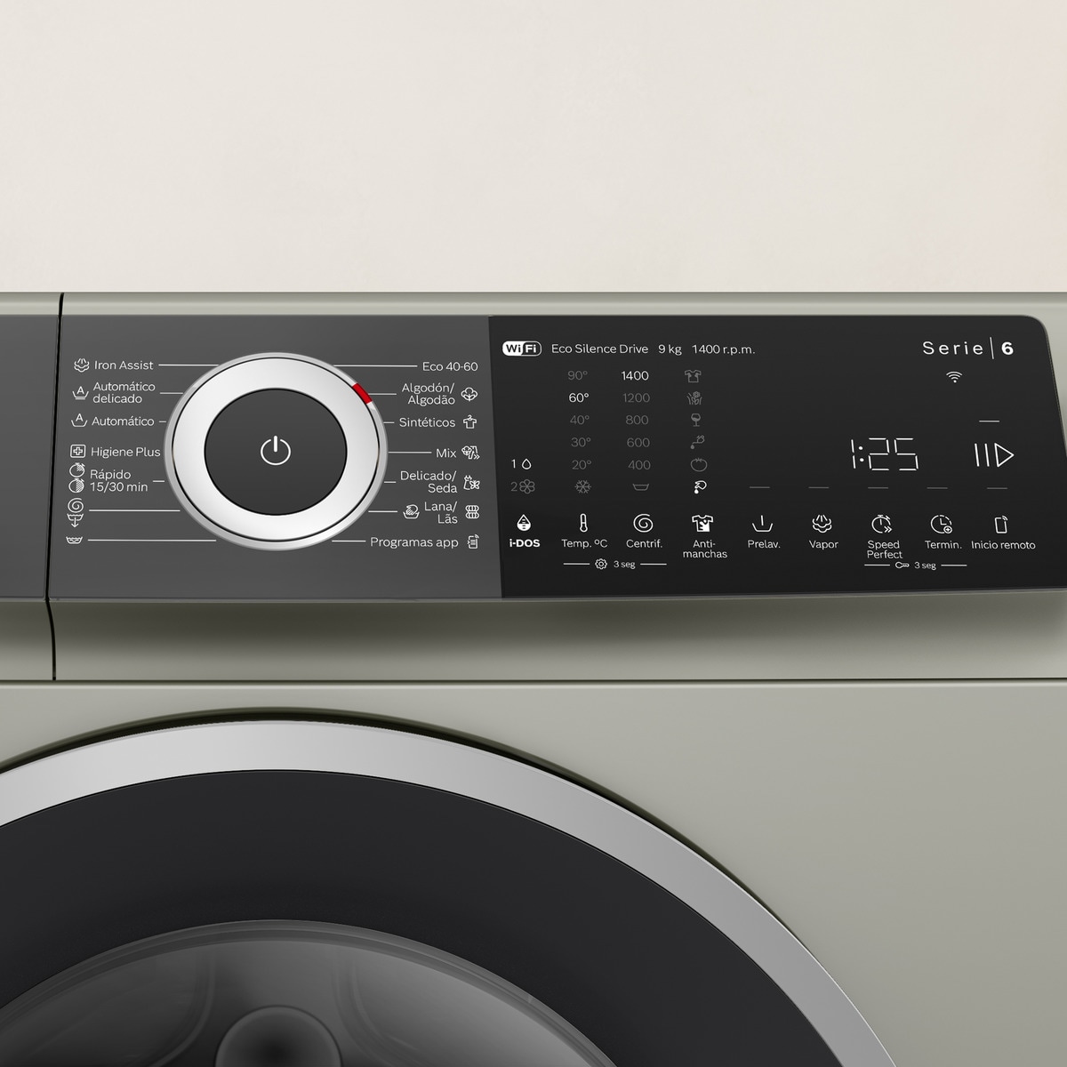 Máquina de Lavar Roupa Bosch Serie 6 WGH244AXES i-DOS, Carga Frontal de 9 Kg e 1400 rpm - Silver Inox Silver/Inox-5