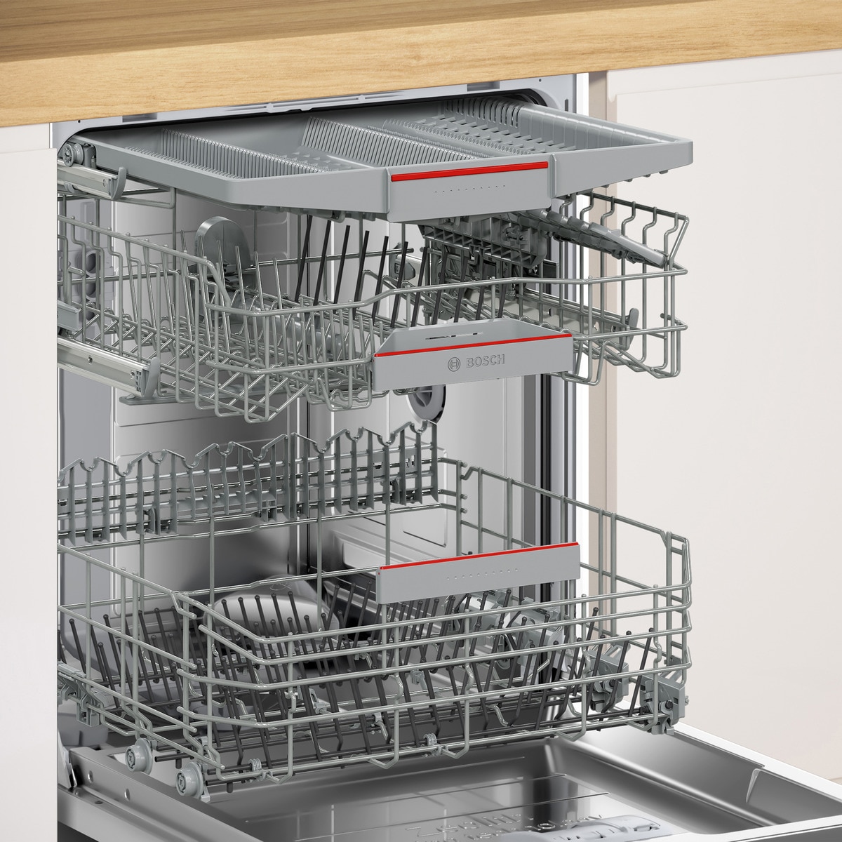 Máquina de Lavar Loiça Encastrável Bosch Serie 6 SMV6ZCX10E de 14 Conjuntos, 3º Cesto e de 60 cm 5