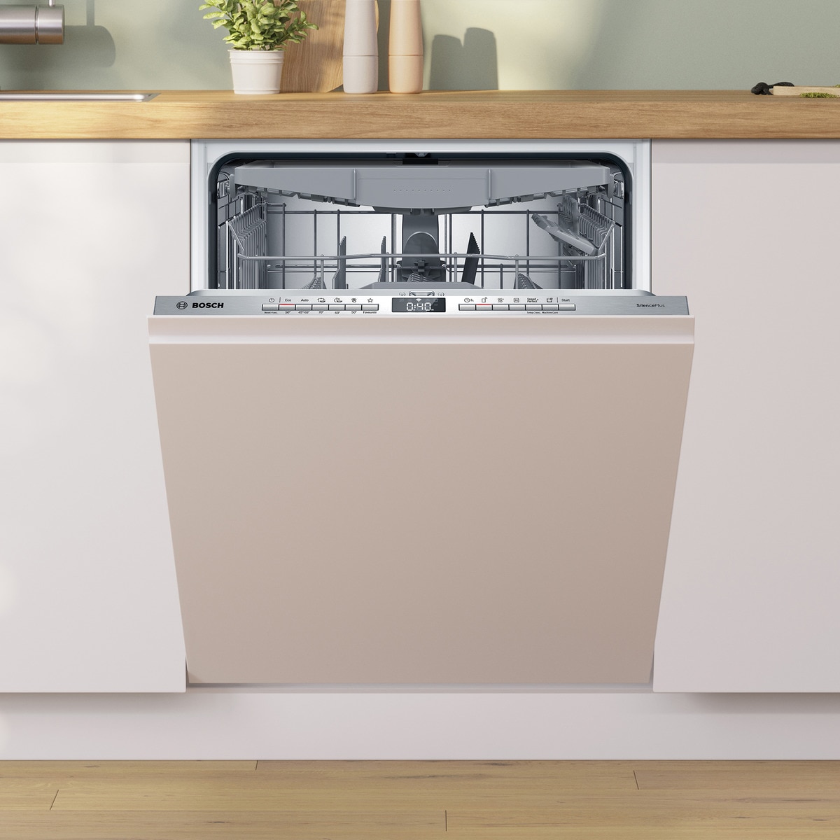 Máquina de Lavar Loiça Encastrável Bosch Serie 4 SMV4ECX28E de 14 Conjuntos, 3º Cesto e de  60 cm 3