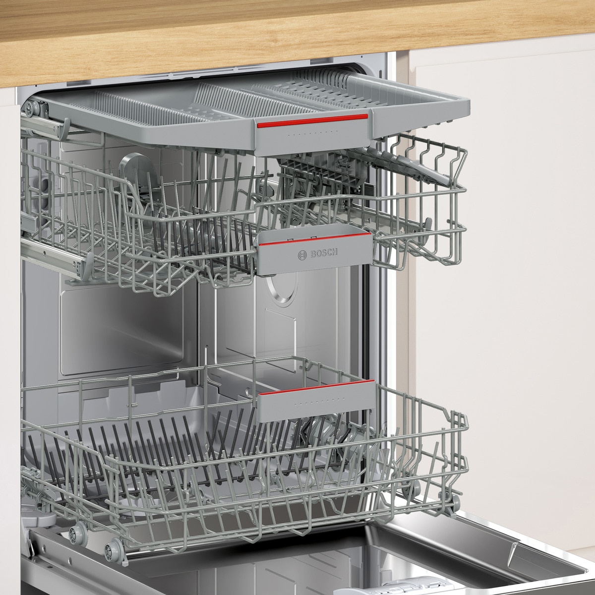 Máquina de Lavar Loiça Encastrável Bosch Serie 4 SMH4EVX08E de 14 Conjuntos, 3º Cestos e de 60 cm 5