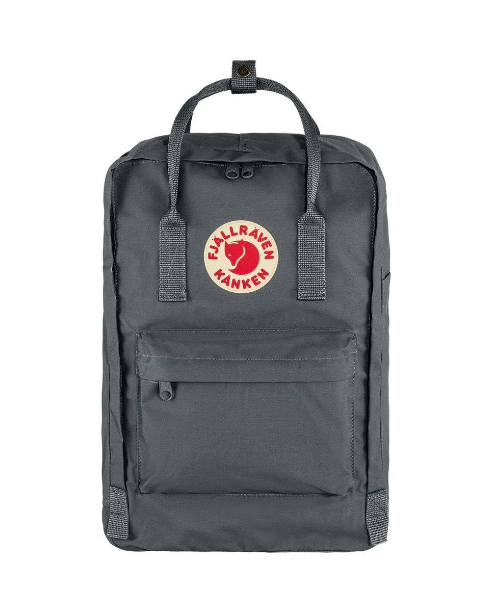 Mochila Kanken Laptop 15" com Bolso Exterior - Amarelo Cinzento-1