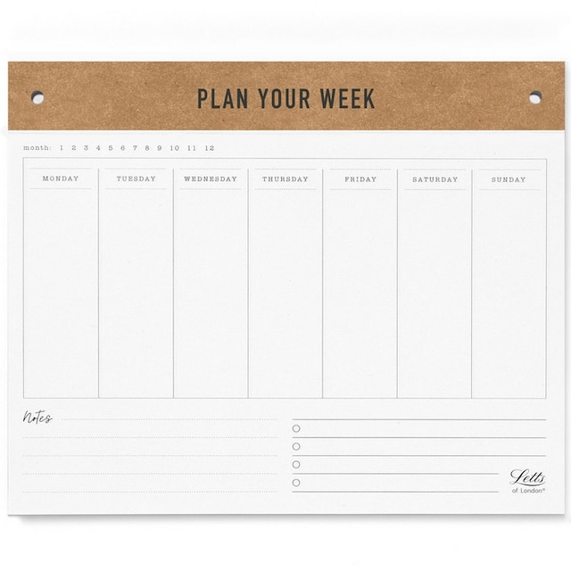 Imagem 0 de Bloco de notas  Letts of London Conscious semanal sem data navulling