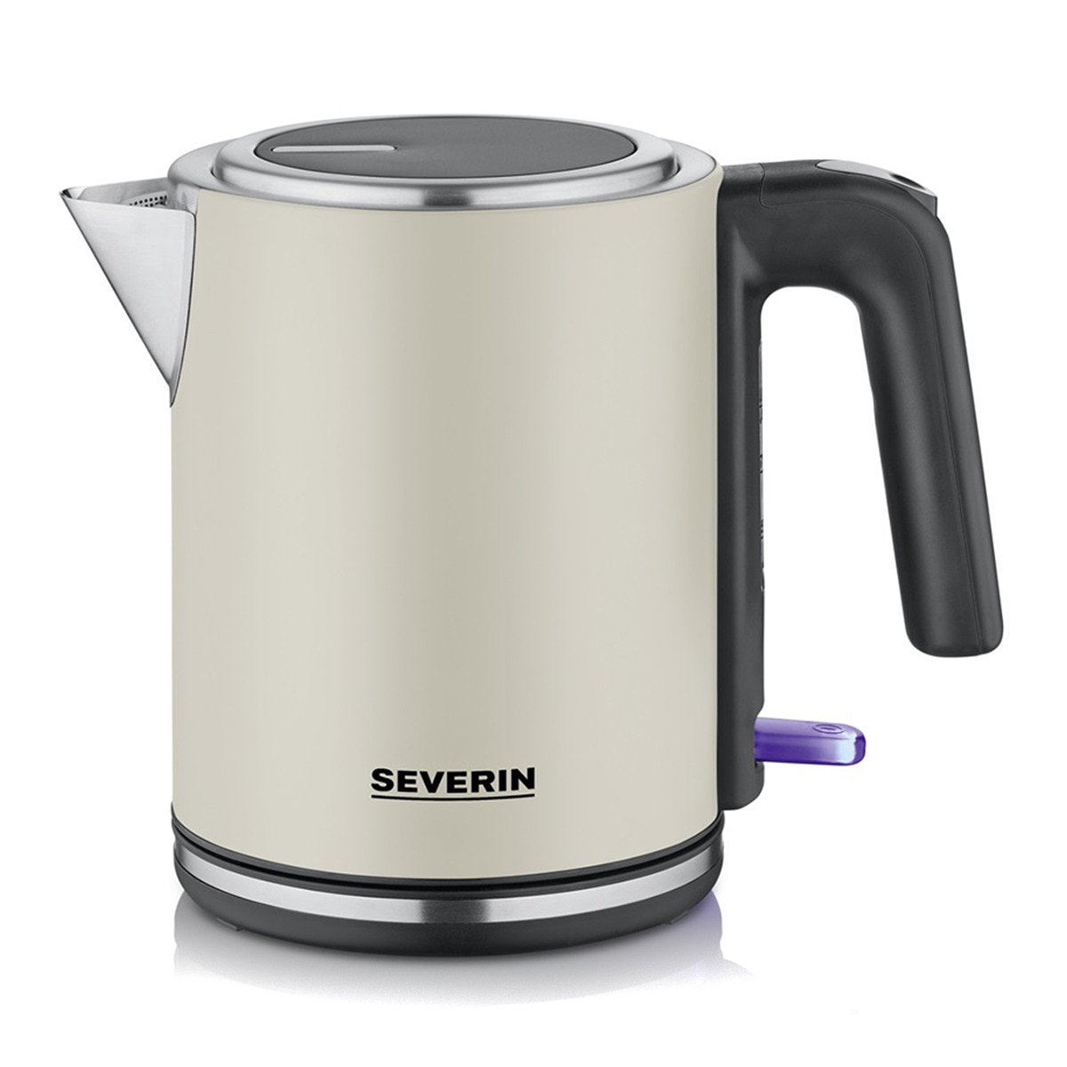 Hervidor de agua Severin 9577 con sistema inalámbrico central de 360° Beige / Negro-1