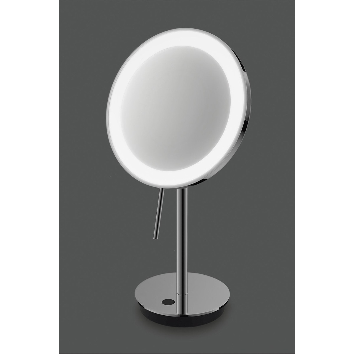 Espelho Cosmético de Mesa com Luz LED e Aumento x5 Alona Aço-2