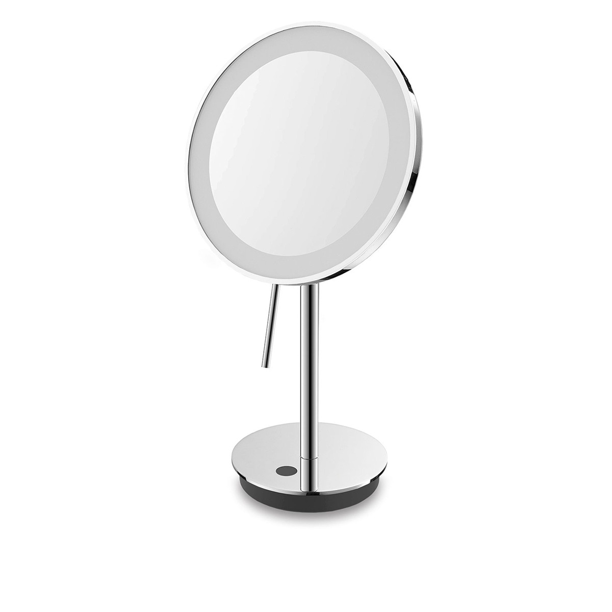 Espelho Cosmético de Mesa com Luz LED e Aumento x5 Alona Aço-1