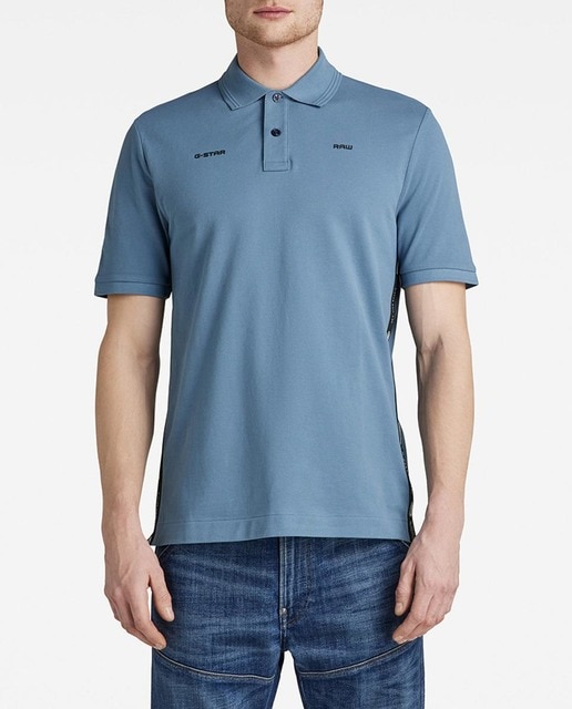 Imagen 0 de Polo de hombre Logo Tape con un diseño tejido